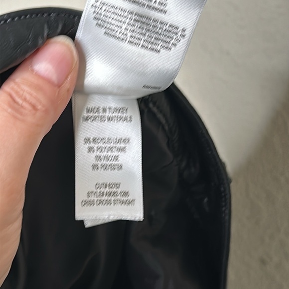 NWOT Revolve AGOLDE Recycled Leather Criss Cross Straight Pants in Detox Sz 30 - Picture 16 of 16